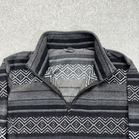 Eddie Bauer Women’s Large 1/4 Zip Fleece Pullover Long Sleeve Aztec Pattern AOP - Picture 3 of 10